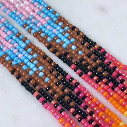 Progress Pride (Minis) Brick Stitch Fringe Beaded Earrings