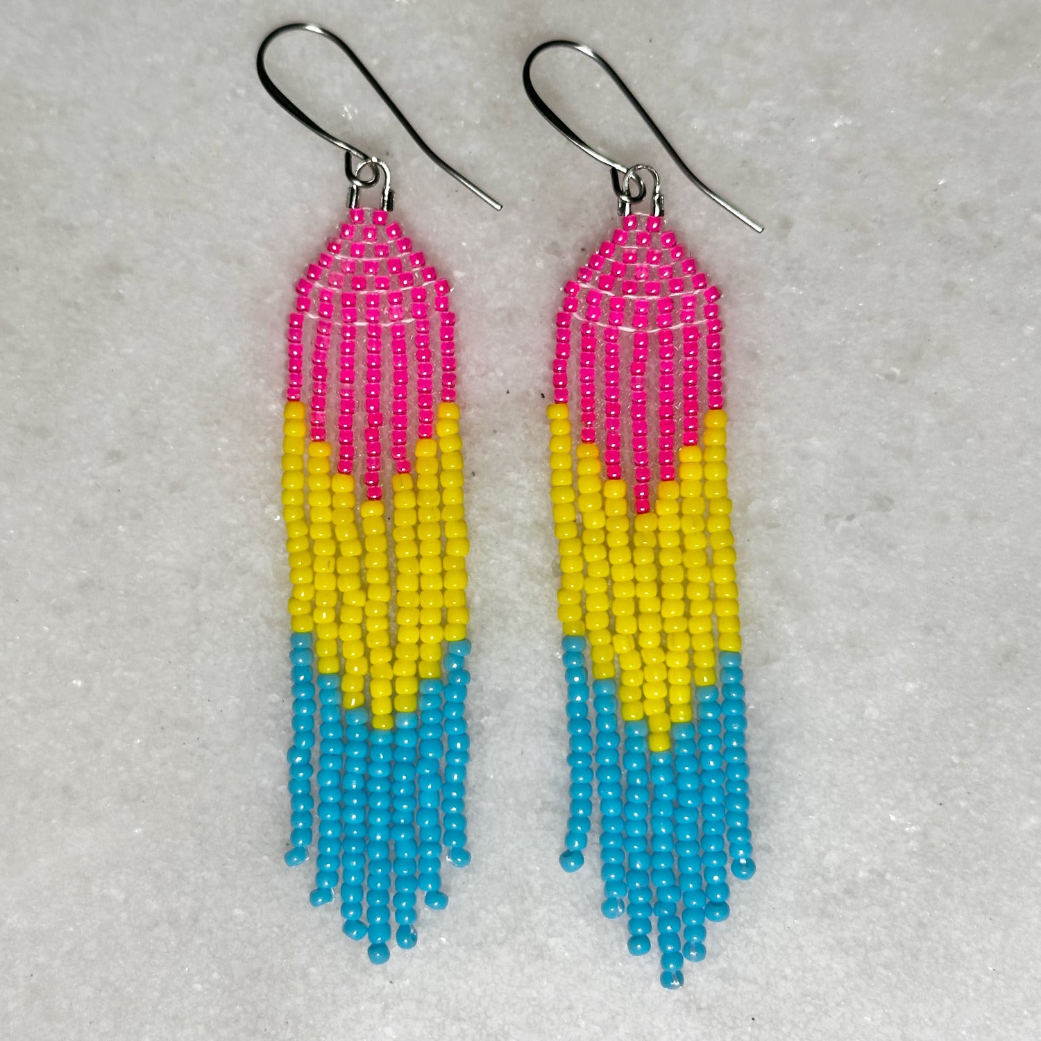 Pansexual Pride Earrings | Indigenous Beadwork | LGBTQ2S+ retailer Pride Collection