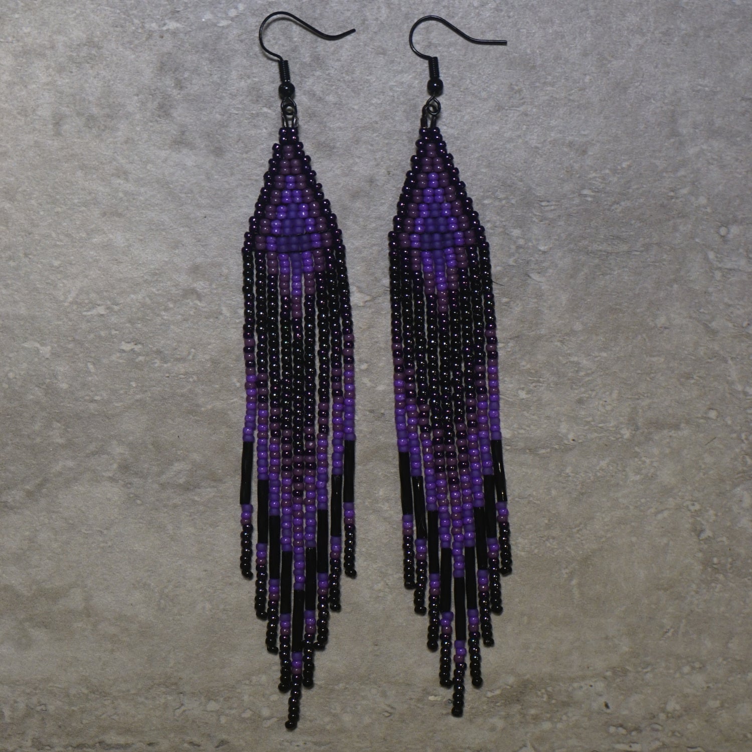 Flirty Fringe & Brick Stitch Earrings Kit, Mint/Blue/Purple - Jill Wiseman  Designs