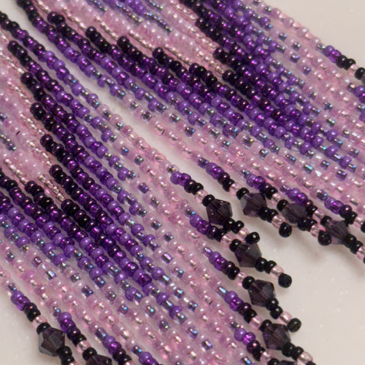 Wecattetv (Sparkle) Brick Stitch Fringe Beaded Earrings