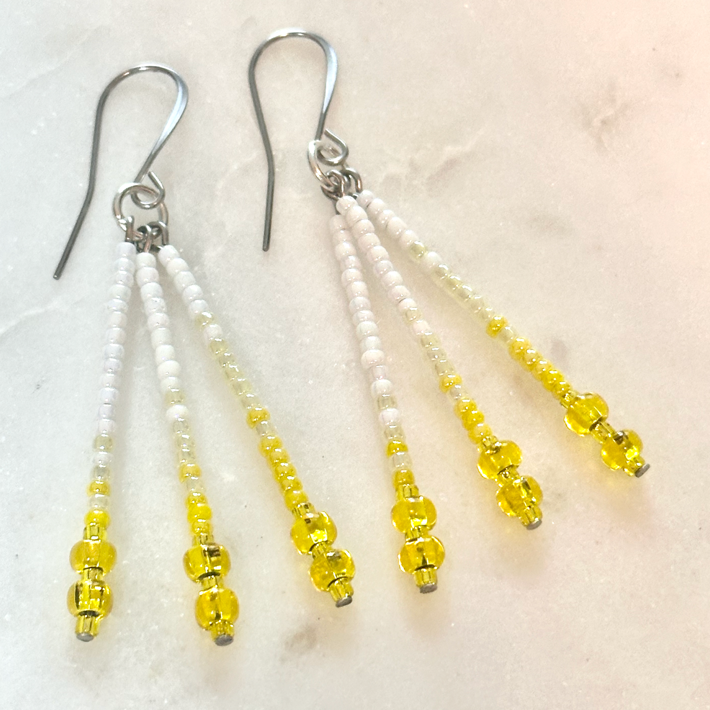 Hvyayvkē (Light) Beaded Drop Earrings