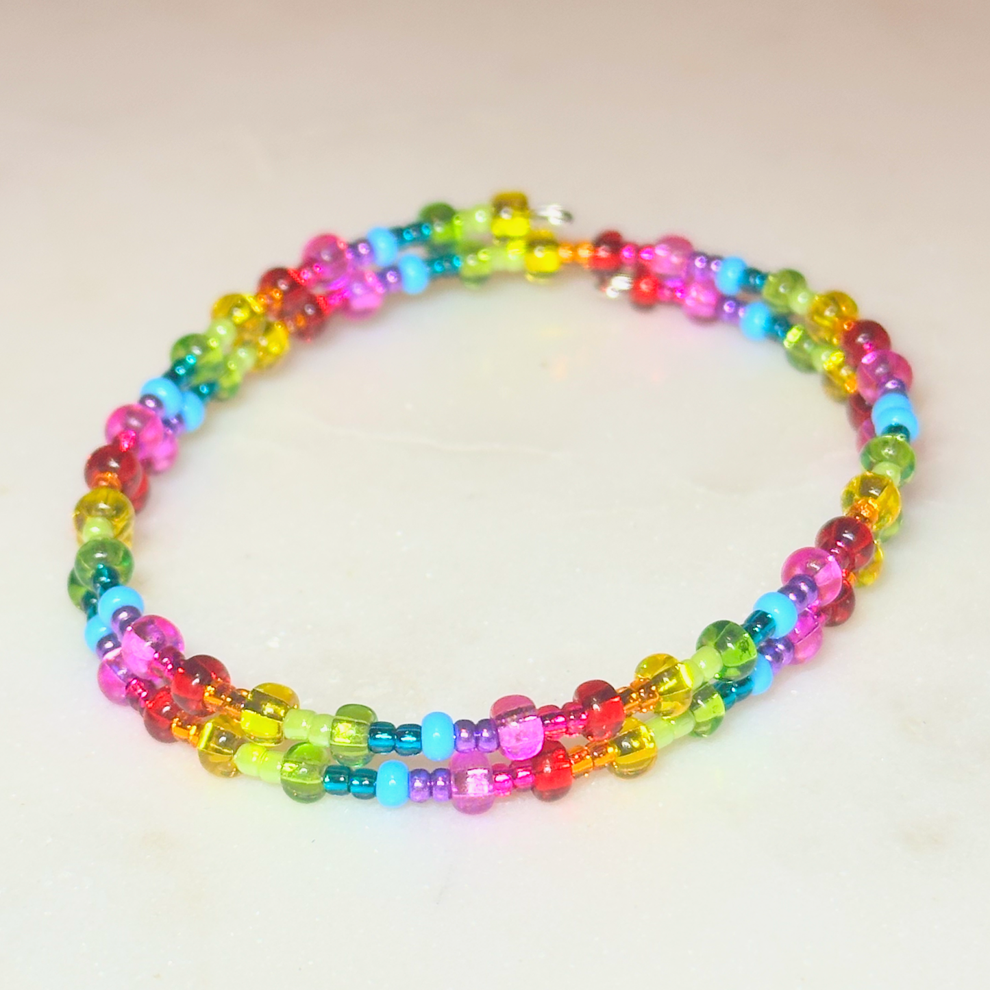 Oskē-Entacv (Rainbow) Beaded Bracelet
