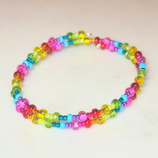 Oskē-Entacv (Rainbow) Beaded Bracelet