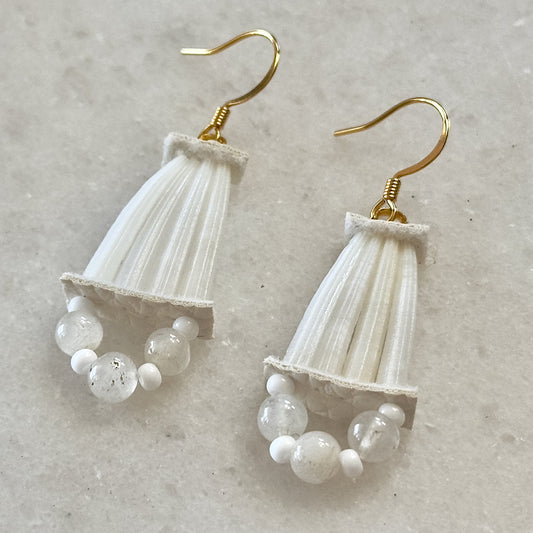 Herkv (Peace) Dentalium Earrings