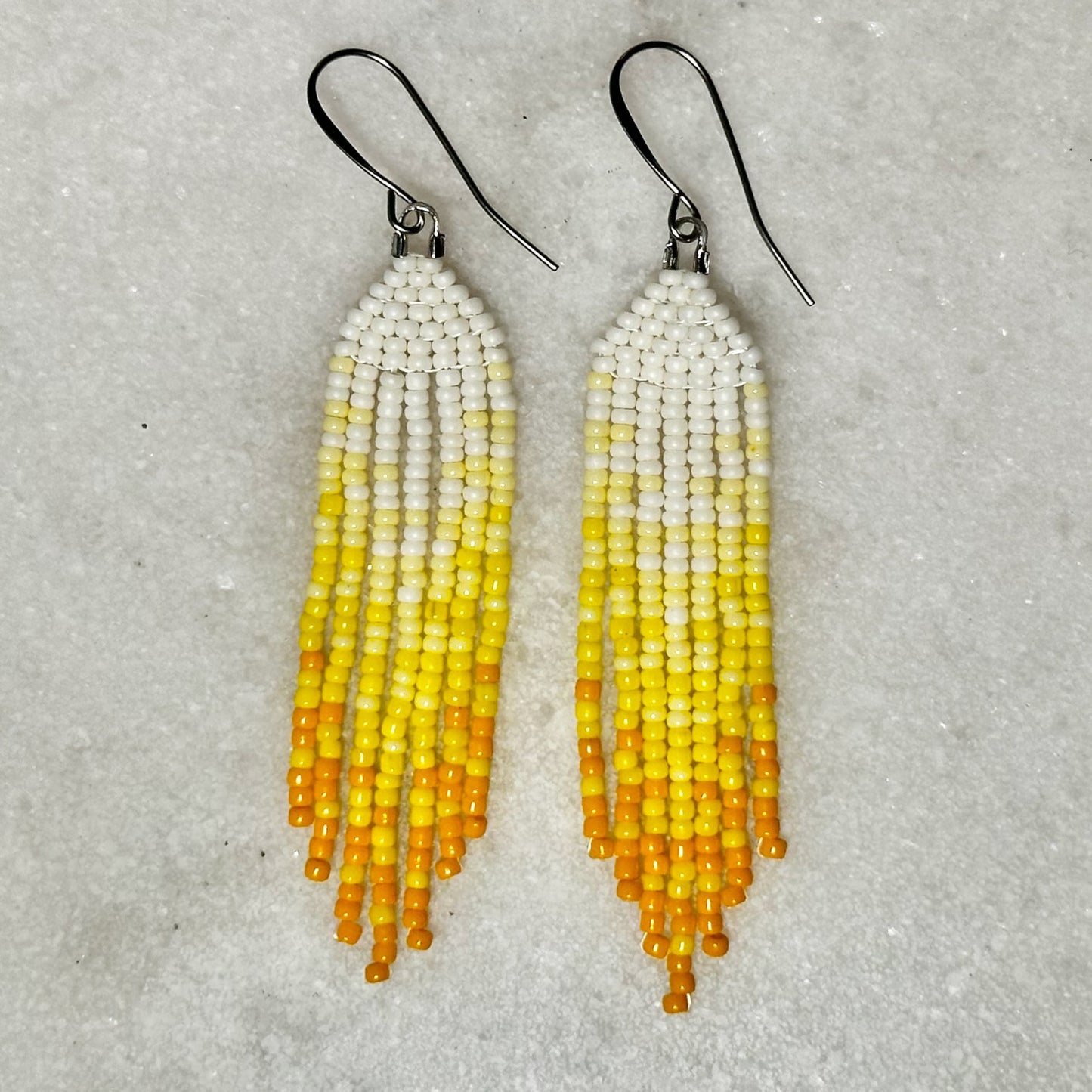 Hvse Ombre (Minis) Brick Stitch Fringe Beaded Earrings